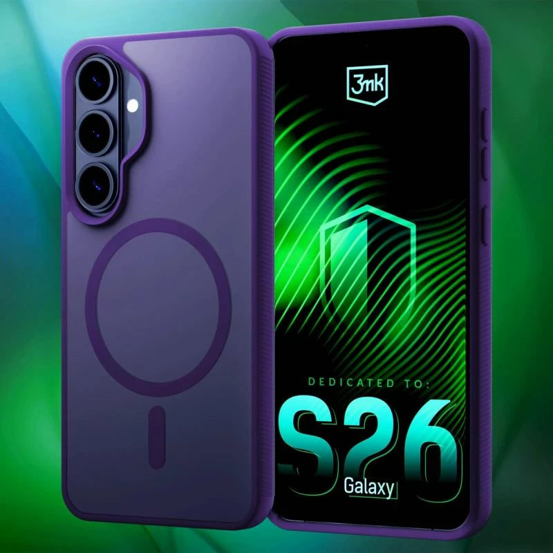 Kapak telefoni 3mk Smoke MagCase për Samsung Galaxy S26, vjollcë