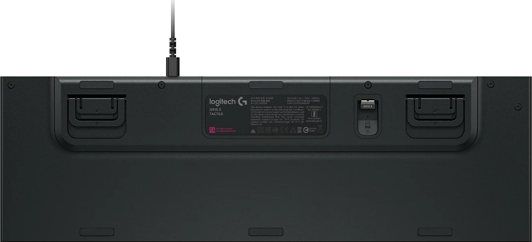 Tastierë lojrash Logitech G G915 X, Wired, USB, Mekanike, QWERTZ, RGB LED, E zezë