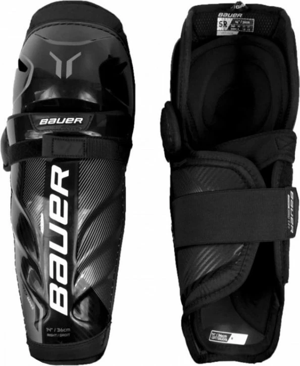 Mbrojtëse kërcini për hokej Bauer, unisex, të zeza [Madhësia: 14]