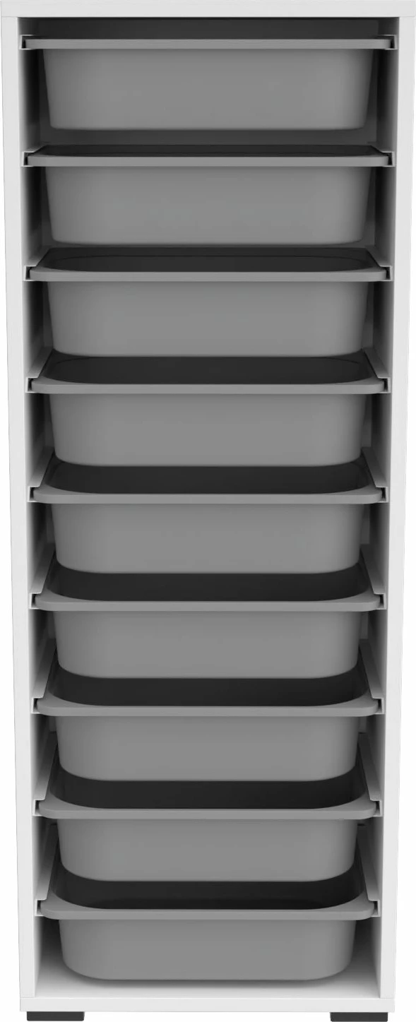 Dollap shumëpërdorimësh Hanah Home, Zola 9N, bardhë-gri