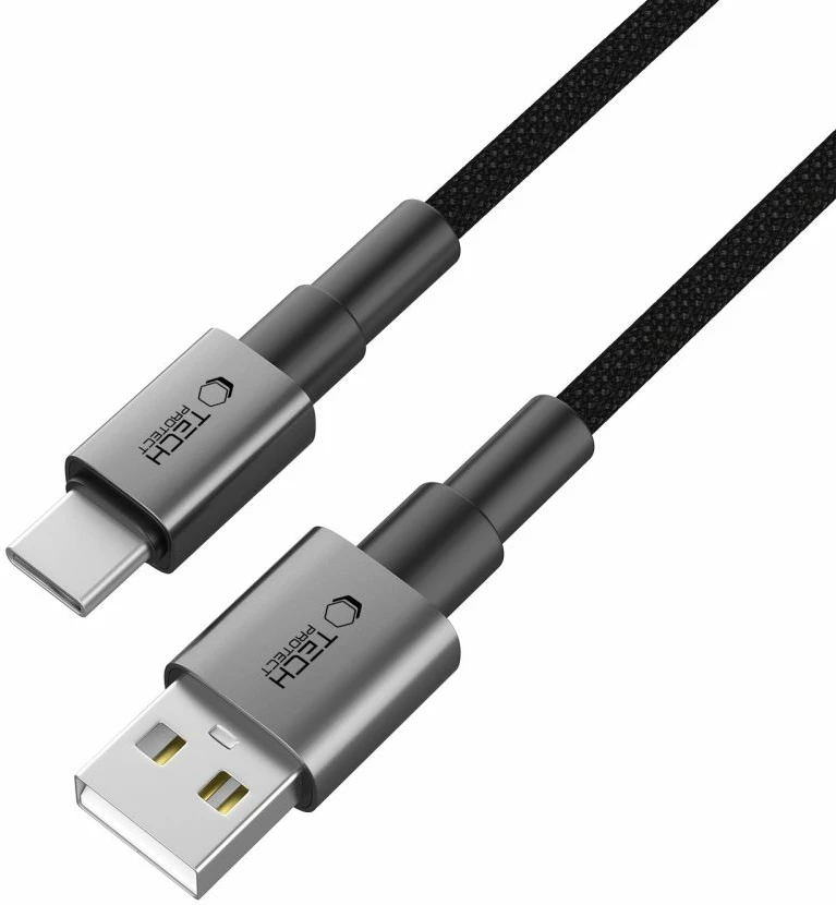 Kabllo Tech-Protect Ultraboost DNA USB-A / USB-C 300cm, Gri