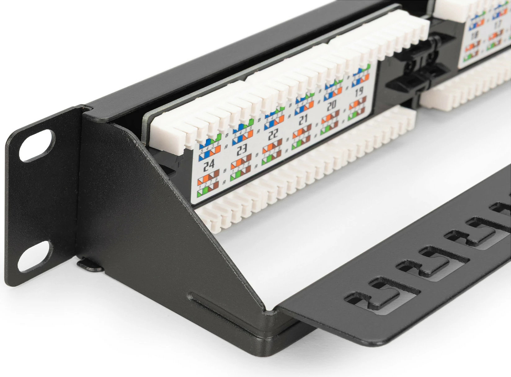 Patch panel Digitus 1U 24-Port Cat6 RJ-45 LSA, unshielded, PoE, i zi