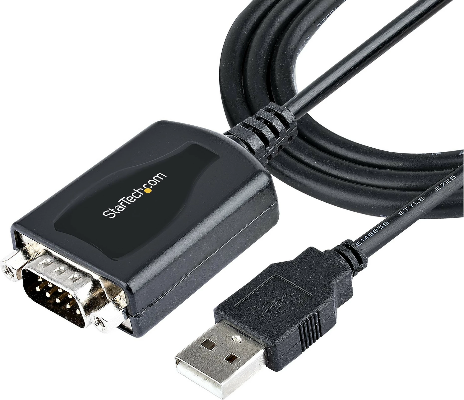 Kabllo adapter USB në Serial StarTech 1P3FPC-USB-SERIAL, DB9 RS232, 0.9 m, e zezë