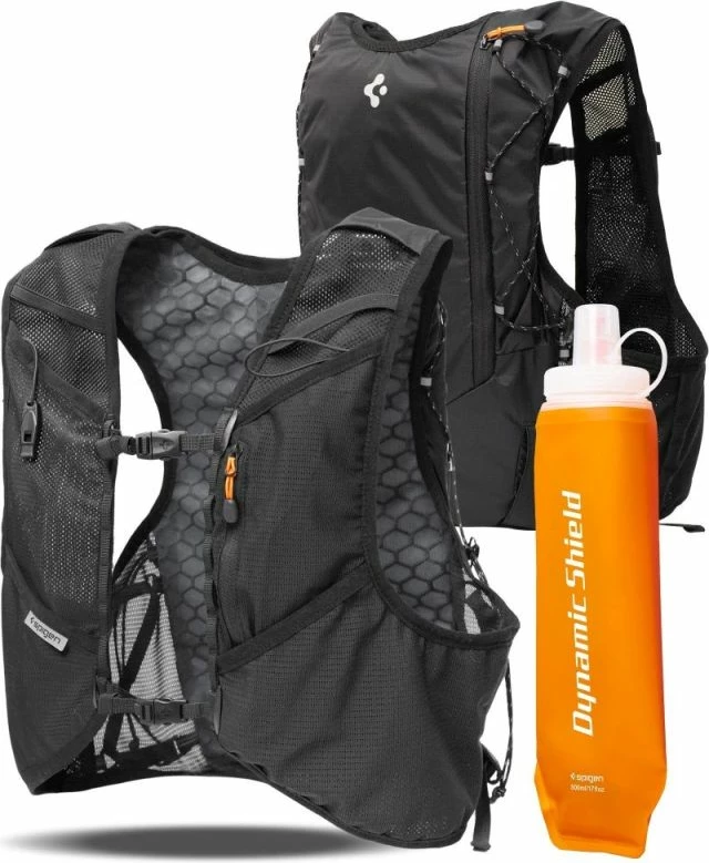 Jelet vrapimi Spigen A721 Dynamic Shield ML, e zezë, me shishe 500ml