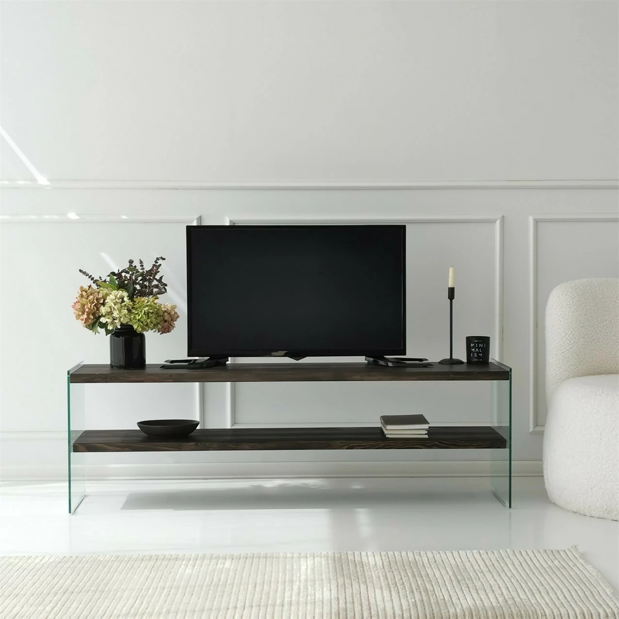 Komodë TV Hanah Home, Aqua TV, ngjyrë antracit