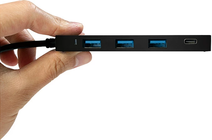Hub USB LogiLink UA0311, USB-C në 3x USB-A + 1x USB-C, 5Gbps, 30cm, i zi