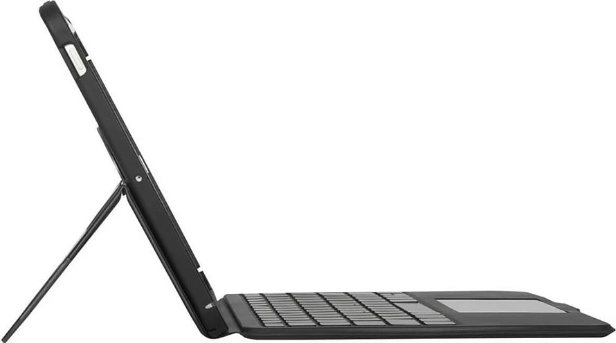 Mbështjellës me tastierë Bluetooth Targus VersaVu, me trackpad, backlight, USB-C, për iPad, i zi