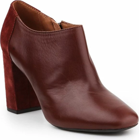 Këpucë me taka të larta Geox për femra, ngjyrë kafe