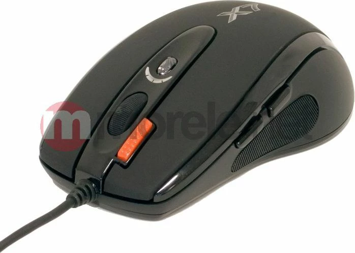 Maus gaming A4Tech EVO XGame X710 Extra Fire, 2000 DPI, 7 butona, USB kabllor 1.8 m, e zezë