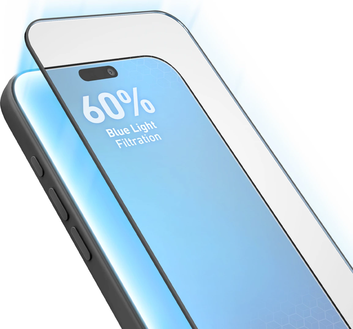 xham i temperuar mbrojtës ekrani SBS Eyesafe CPF60, filtrim 60% dritë blu, për iPhone 17 Pro Max/16 Pro Max, me aplikator, set