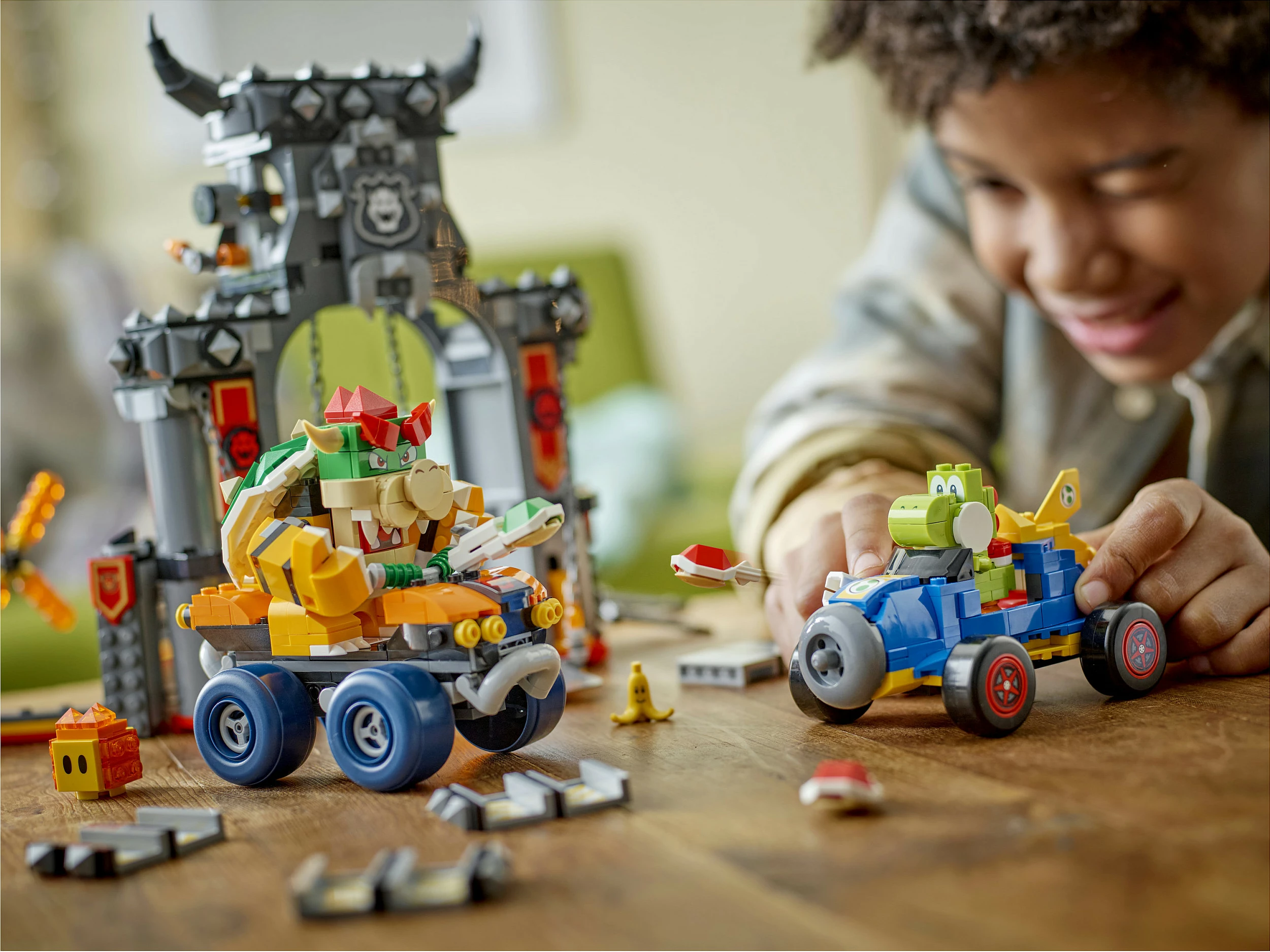 Set ndërtimi LEGO Super Mario Mario Kart 72039 Bowser's Castle, 1068 pjesë, 9+, multikolor