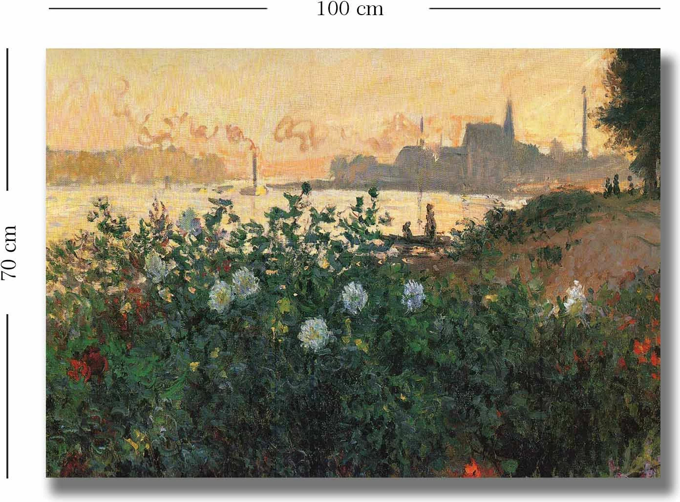 Pikturë dekorative në kanavacë Wallity, 70100MONET022, shumëngjyrëshe, 70x100cm