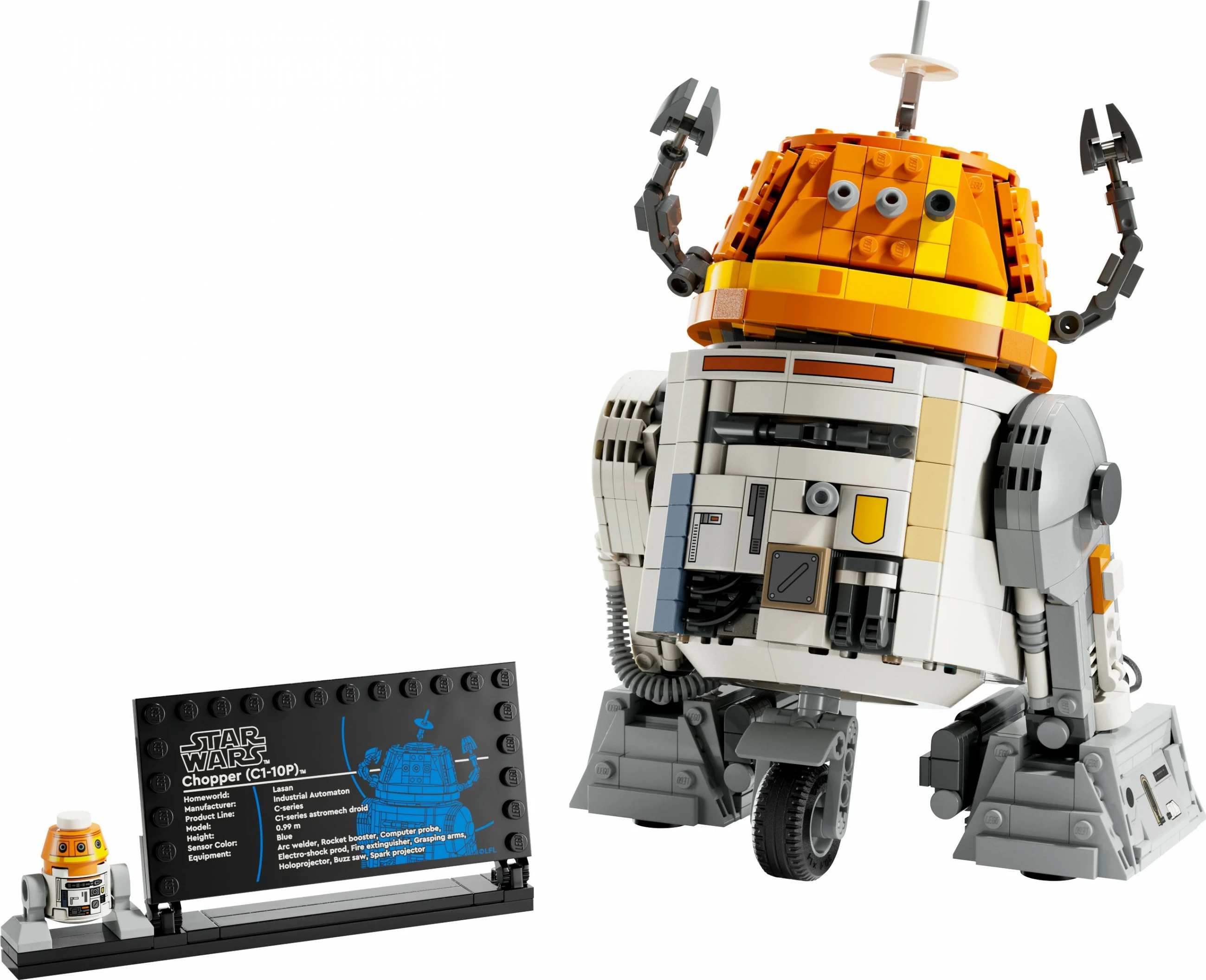 Set ndërtimi LEGO Star Wars Chopper C1-10P 1039 pjesë multikolor