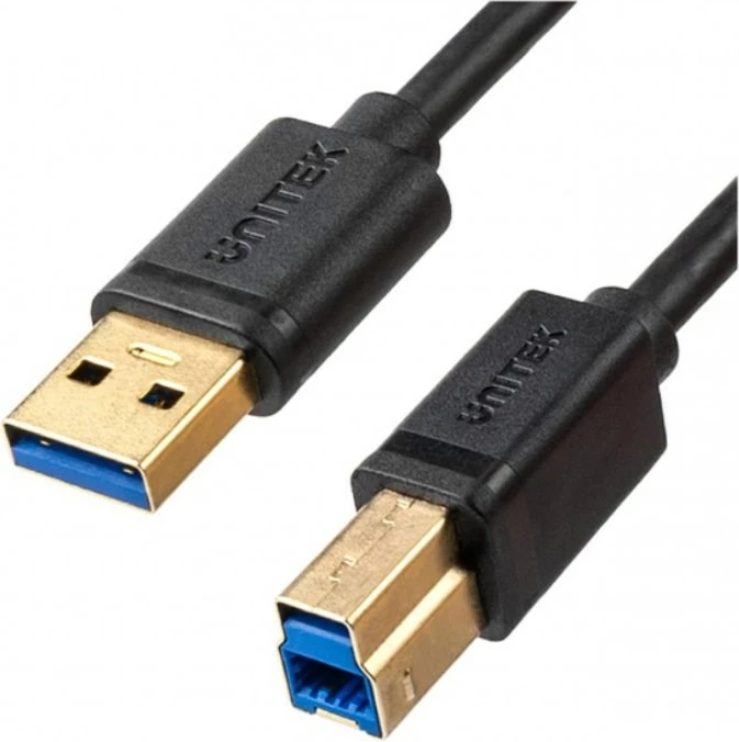 Kabllo printeri Unitek USB-A/ USB 3.0, 2m, e zezë 