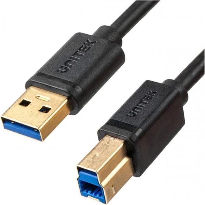 Kabllo printeri Unitek USB-A/ USB 3.0, 2m, e zezë 