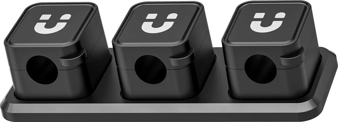 Organizator magnetik kabllosh Unitek SnapHold, set 3+1, i zi