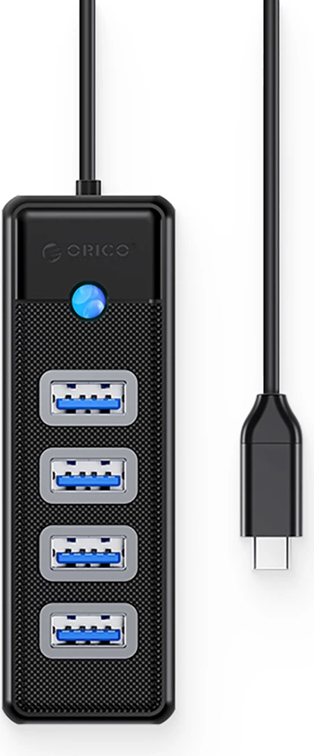 Hub USB Orico PW4U-C3, 4x USB-A 3.0, USB-C, i zi
