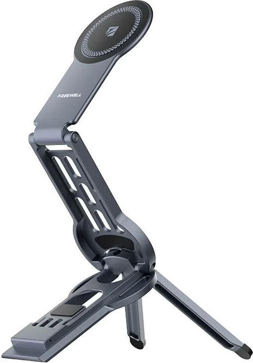 Mbajtës magnetik i palosshëm Freewell FW-CMFT për telefona, alumini, gri