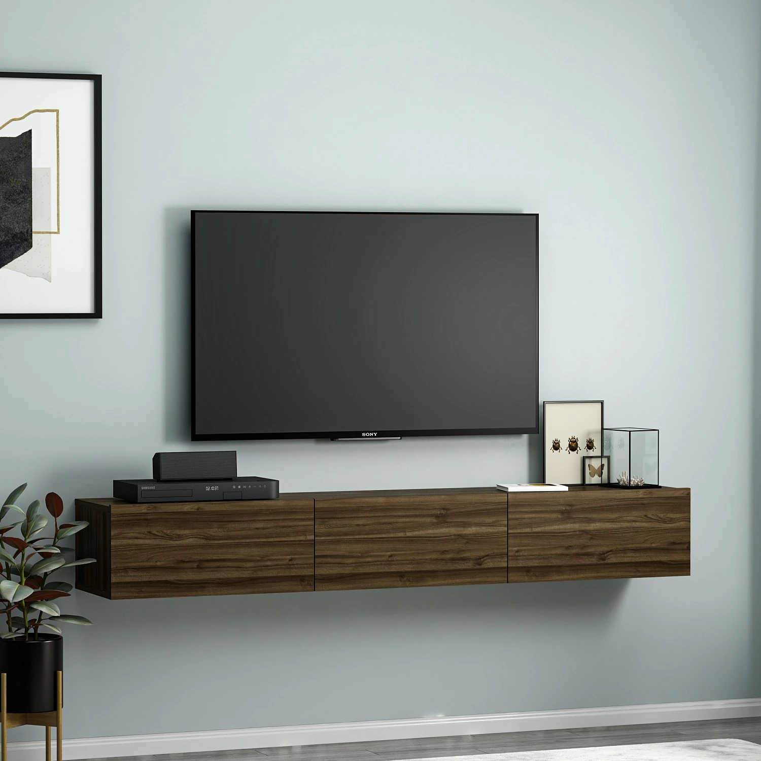 Komodë TV Hanah Home, ngjyrë arre, Terra