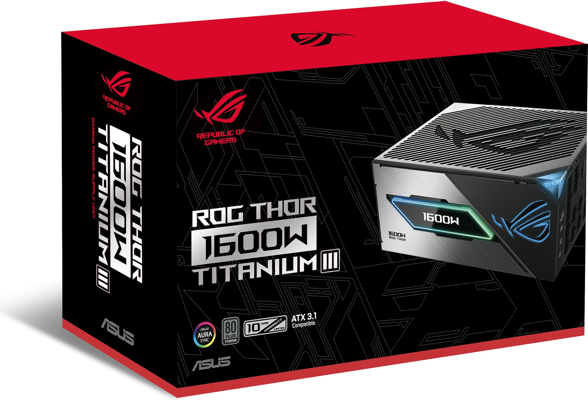 Furnizues energjie (PSU) ASUS ROG THOR III 1600W, 80 PLUS Titanium, Fully Modular, ATX 3.1