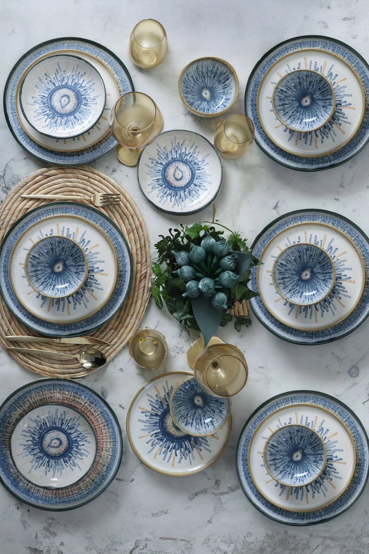 Set enësh për drekë, 24 copë, Hermia Concept, X00017288