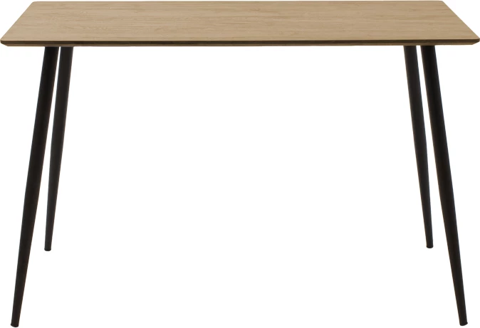 Set tavoline me karrige Ezra-Cuba, 5 pjesë, MDF-PP, ngjyrë e zezë, 120x70x76cm