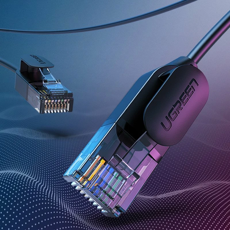 Kabllo rrjeti Ugreen RJ45 Cat 6A UTP, 2m, e zezë