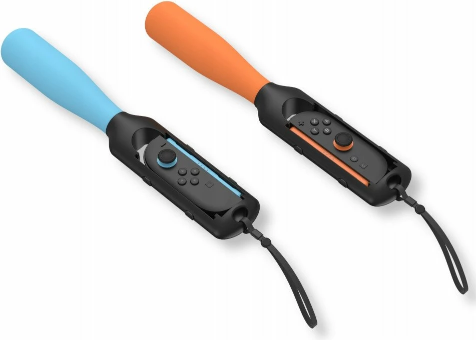 Mbajtës Joy-Con Yaxo Baseball Set YGBSJCH01CM, për Nintendo Switch/Switch OLED/Switch 2, 2 copë, portokalli/blu