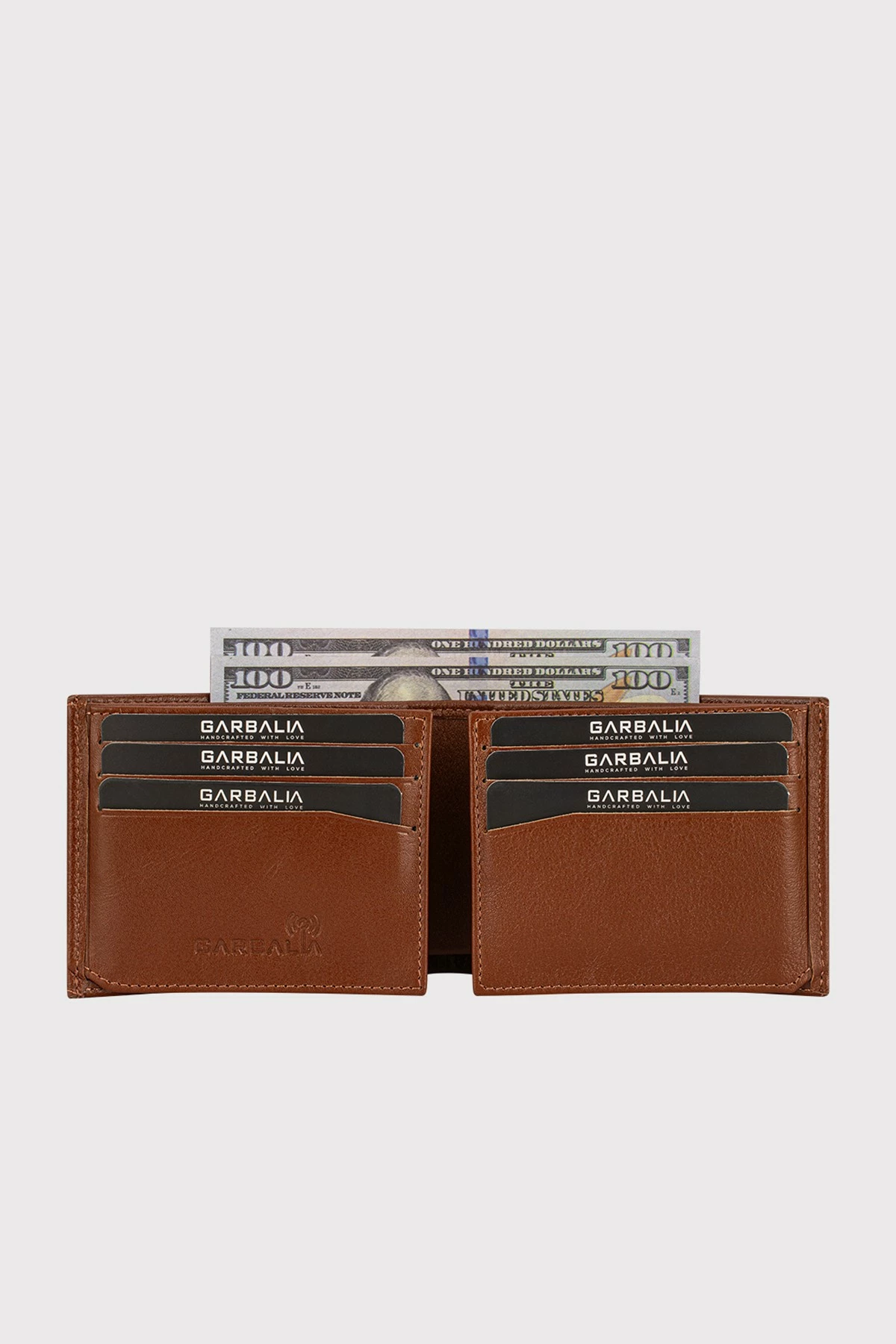 Mbajtës kartelash prej lëkure, ngjyrë tan, Zoozie Bags, Porto v2