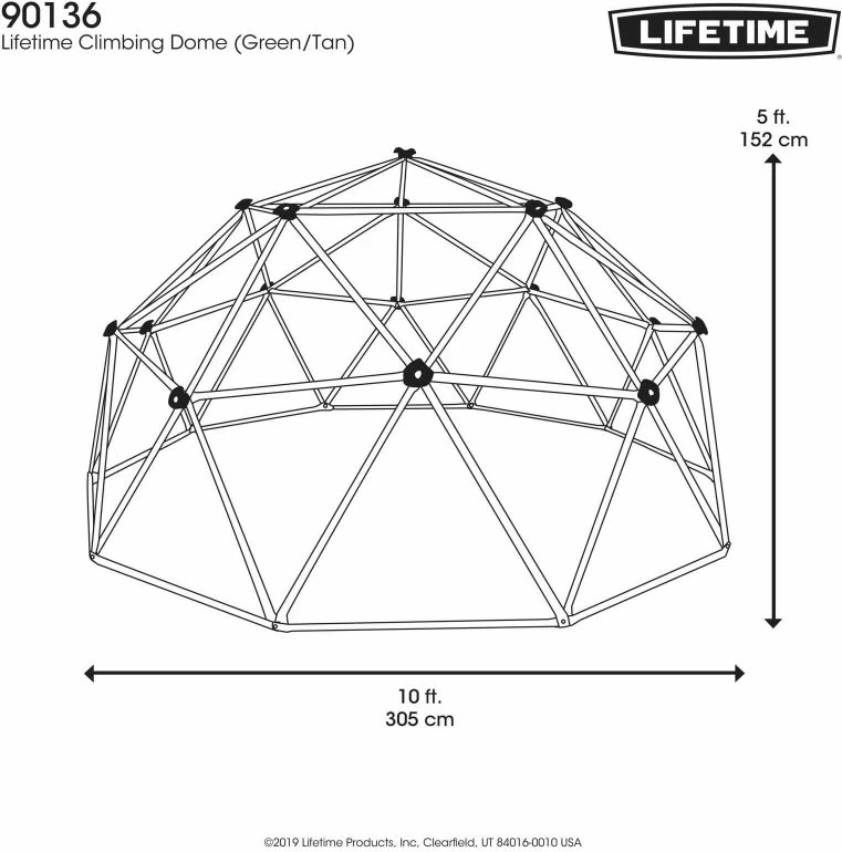 Kupë për Ngjitje Lifetime Geodome 90136