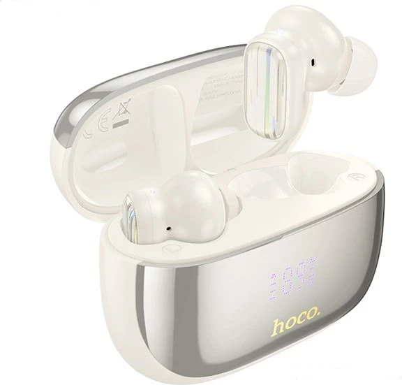 Kufje HOCO EQ20 Rhyme wireless in-ear, Bluetooth, për thirrje/muzikë, e bardhë