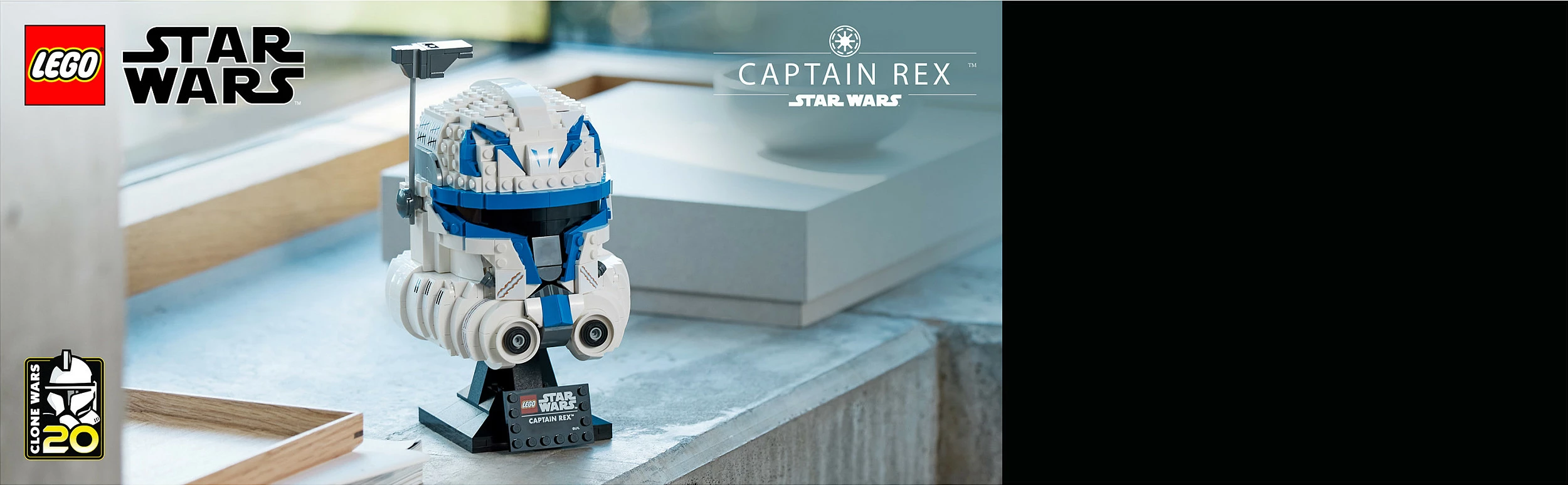 Set ndërtimi LEGO Star Wars Helmetë Captain Rex, 854 copë, shumëngjyrësh