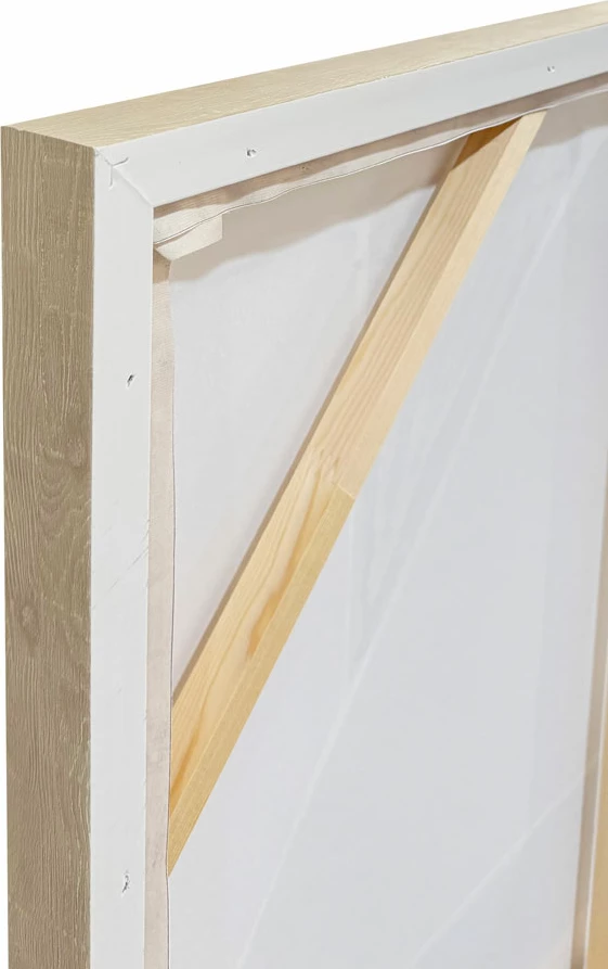 Pikturë dekorative FRACTAL B me kornizë, kanavacë, bezhë, kafe, e zezë, 82.6x4.3x122.6cm