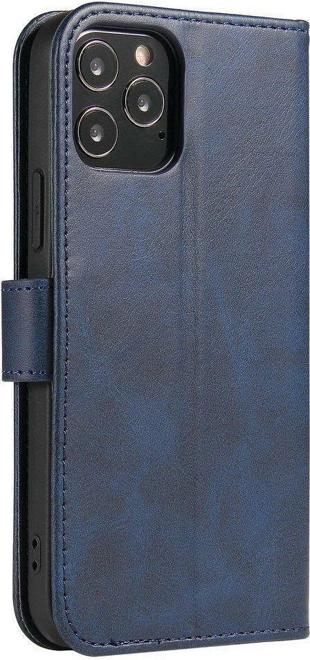 Mbështjellës Hurtel Magnet Case me kapak dhe mbajtëse, për Samsung Galaxy A03s, Kaltër