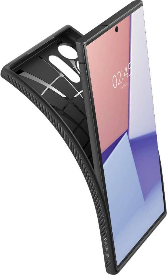 Mbështjellës Spigen Liquid Air për Samsung Galaxy S23 Ultra, Mat i zi