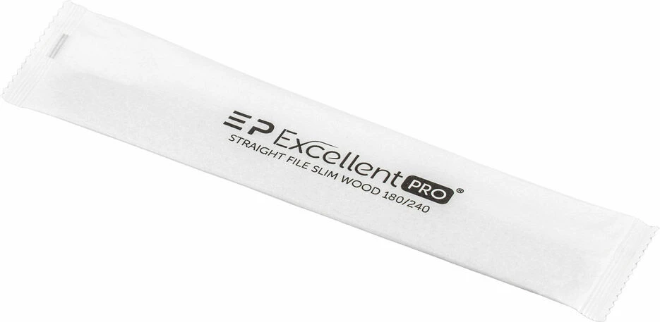 Lëmues për thonj për femra Excellent PRO Slim Wood Zebra Straight 180/240, 1 copë