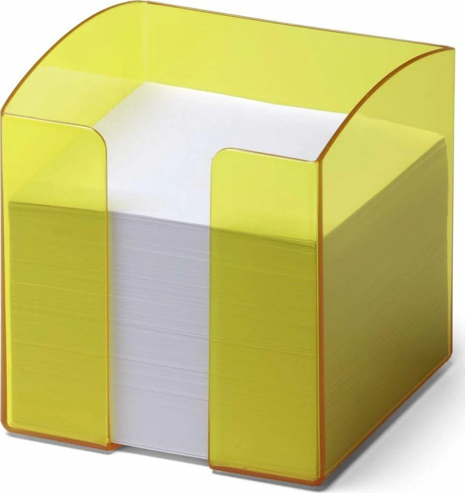 Mbajtës për shënime ngjitëse Durable DURABLE TREND 1701682004 90x90 mm 800 fletë, verdhë transparente