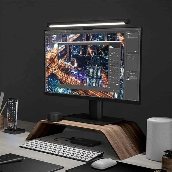Lampë monitori Xiaomi Mi Computer Monitor Light Bar MJGJD01SYL (BHR4838GL), Ra95, temperaturë ngjyre e rregullueshme, me telekomandë wireless, e zezë