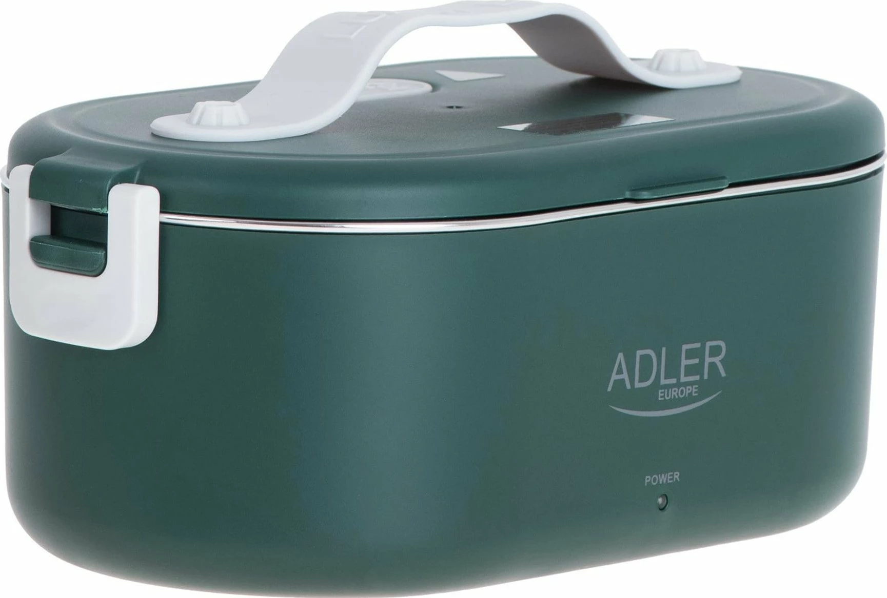 Enë ushqimi elektrike Adler AD 4505, 0.8 L, inox SUS304, ngrohëse, jeshile, me lugë