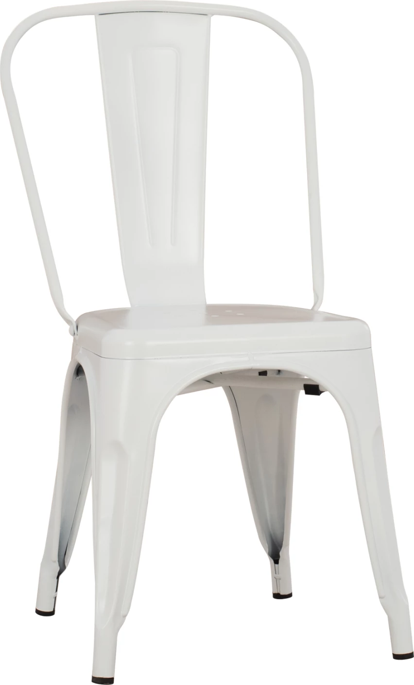 Karrige për ngrënie MELITA-PRO FH8641.41 metalike, ngjyrë e bardhë mat, 44x47x84.5Hcm