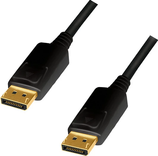 Kabllo DisplayPort LogiLink, DP-M në DP-M, 3m, 4K/60Hz, e zezë