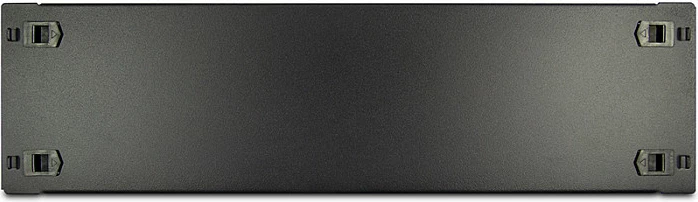 Panel i verbër Inter-Tech 19", 3U (3HE), i zi, me klips