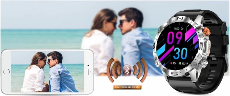 Smartwatch Gravity për të gjithë, e zezë