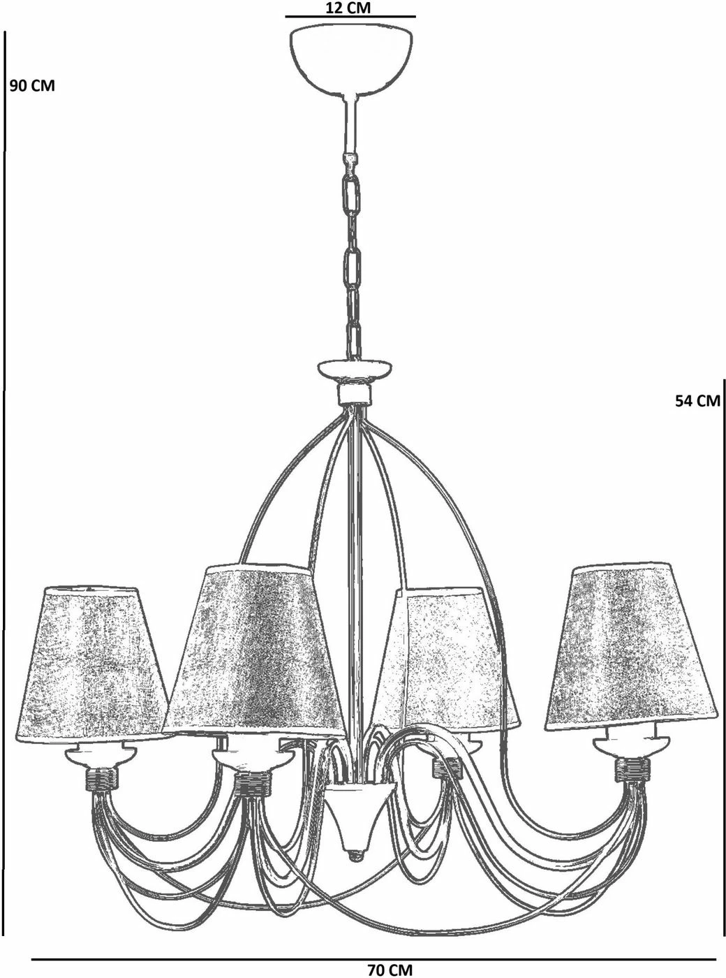 Llambadar Opviq, 8992-4, ngjyrë gri