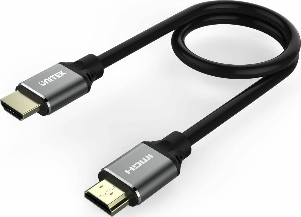 Kabllo HDMI Unitek C137W 1.5 m HDMI 2.1 Ultra High Speed 48 Gbps argjend