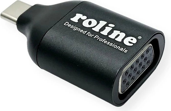 Adapter USB-C në VGA ROLINE 12.03.3228, 1080p 60Hz, USB 3.2 Gen 1, i zi