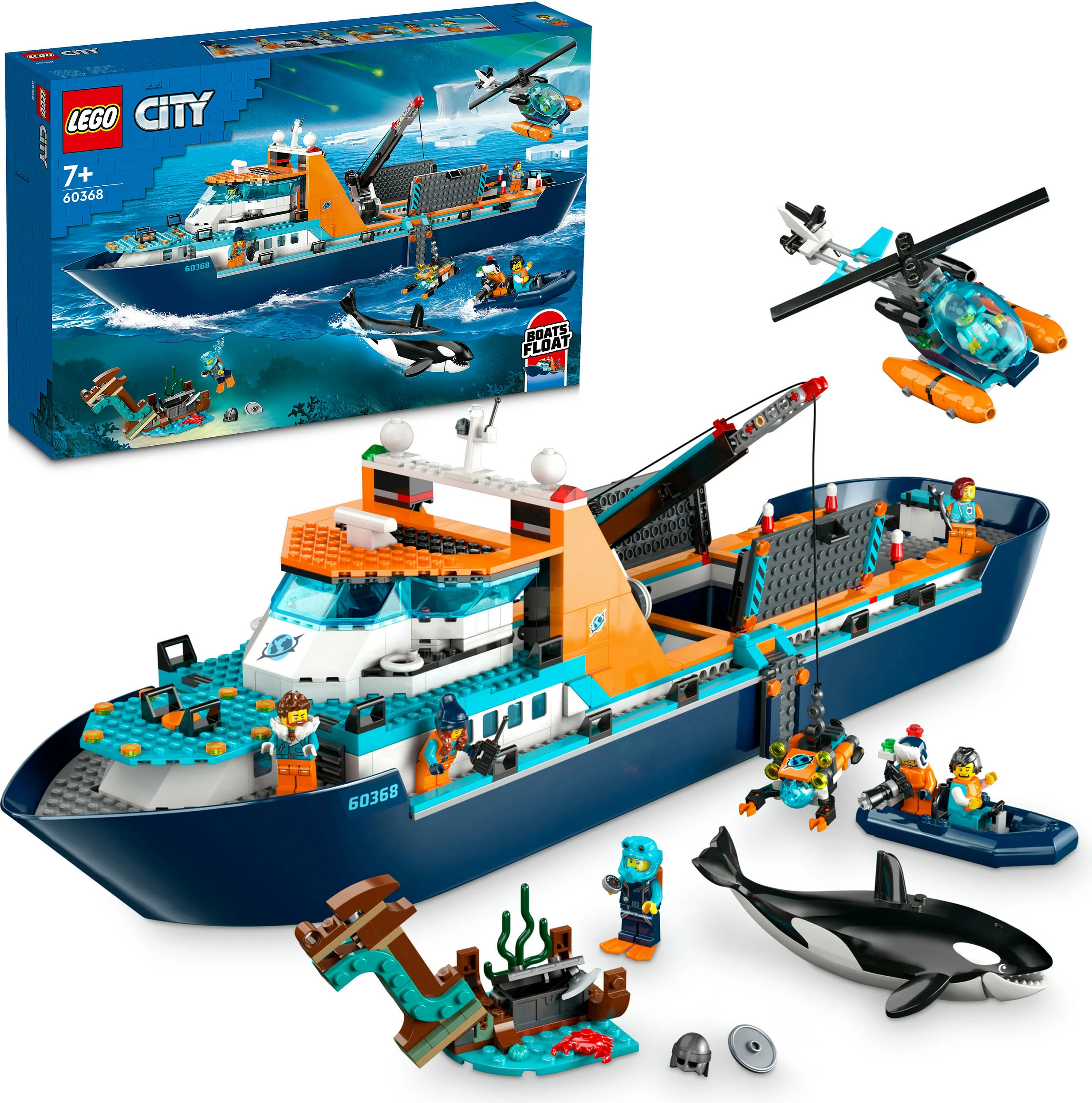 Set ndërtimi LEGO Arctic Explorer Ship, 815 pjesë, plastikë, shumëngjyrësh