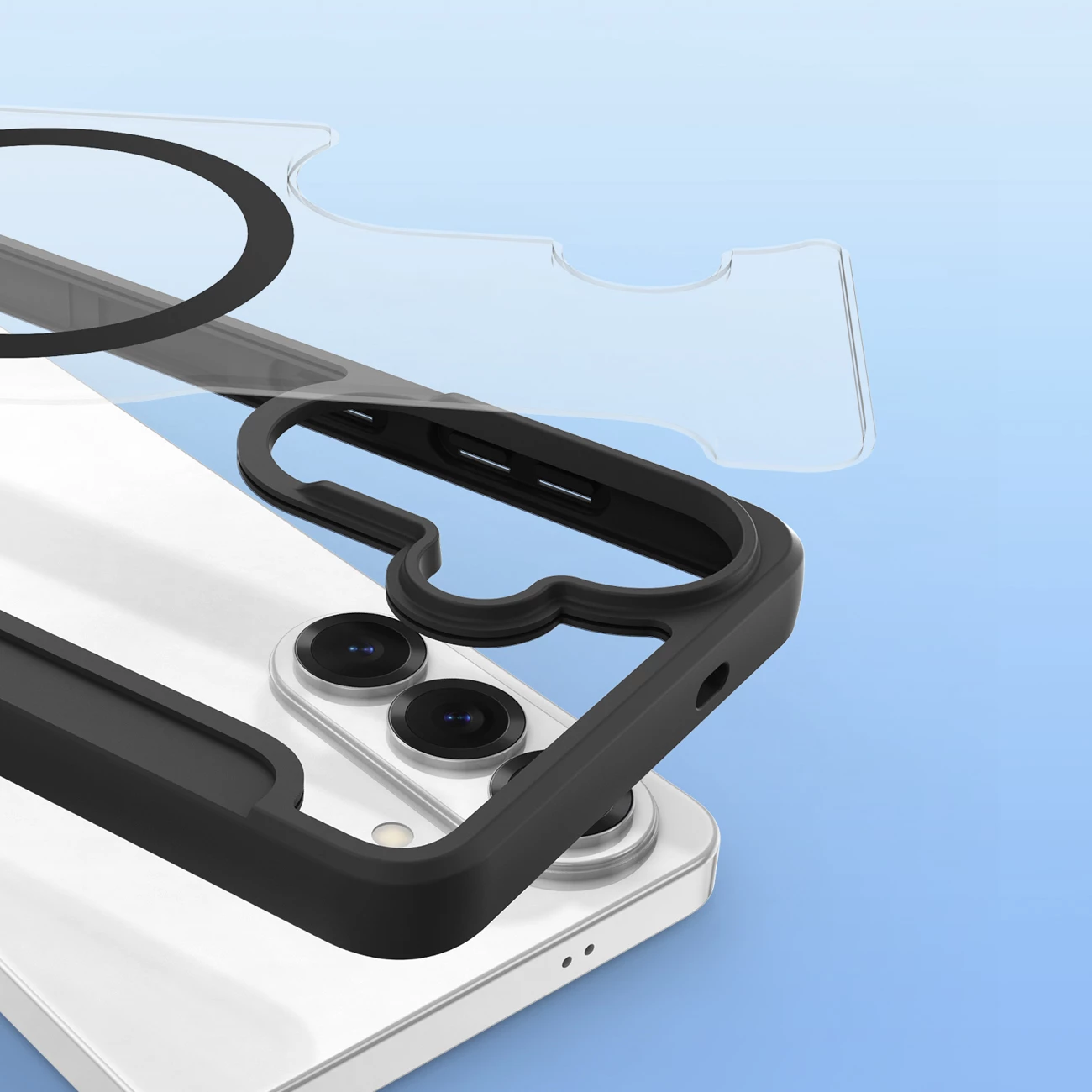 Mbështjellës Dux Ducis Skin X Pro për Samsung Galaxy S26, me MagSafe & portofol, i zi