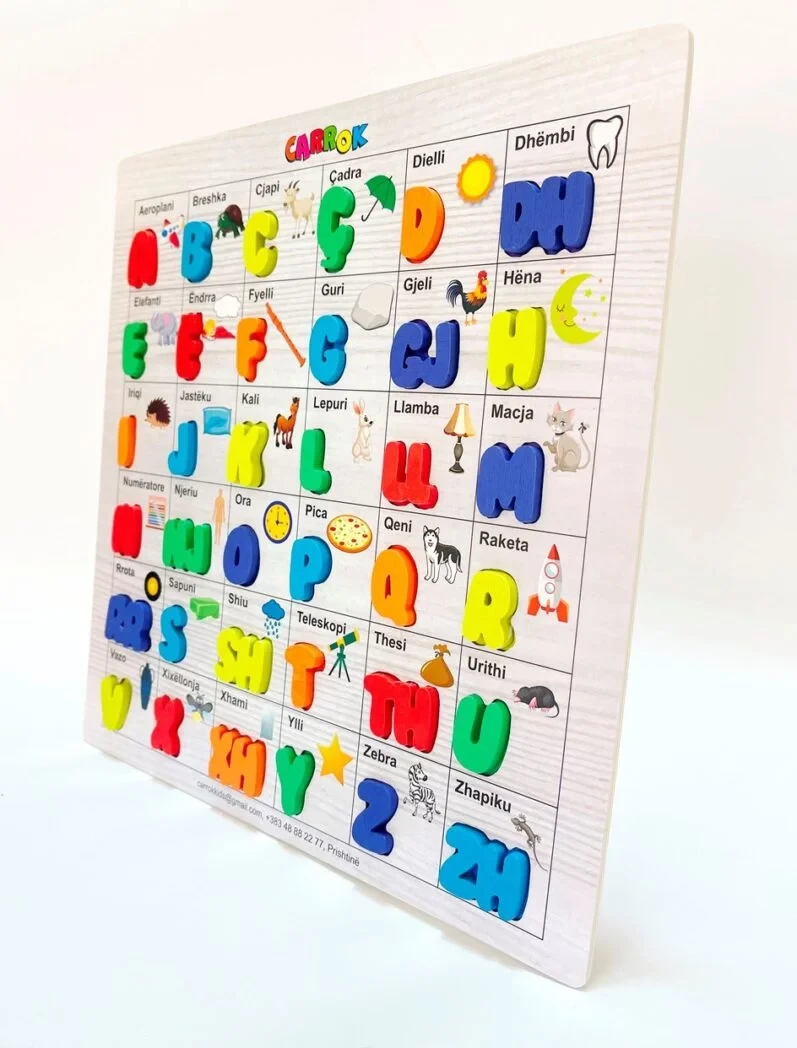Puzzle Hutini, Alfabeti shqip, 30 x 30 cm, 10057
