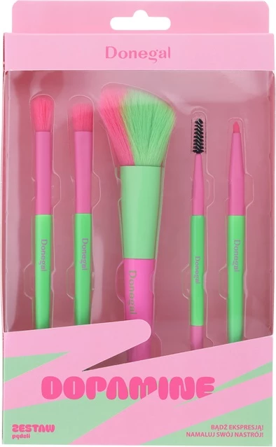 Set furçash për grim Donegal Dopamine për femra, 5 copë